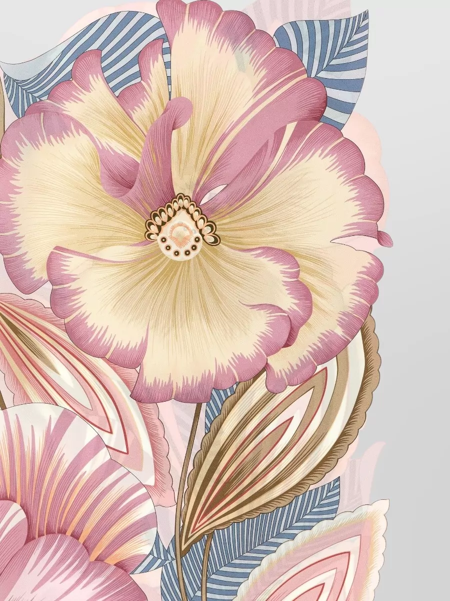 Ferragamo Brezza Scarf Floral Pattern Motif