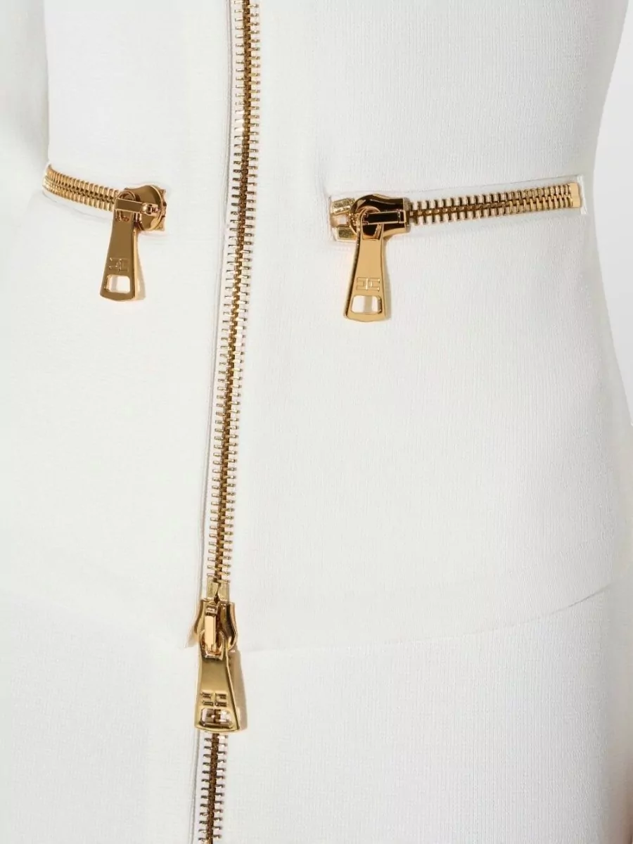 Elisabetta Franchi Slim-Fit Milano-Stitch Cardigan
