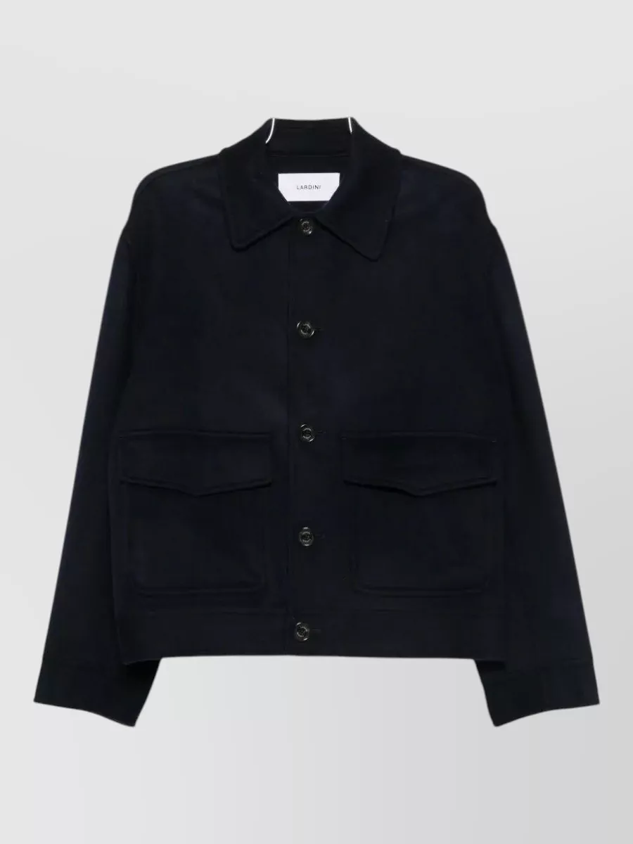 Lardini cashmere wool single-breasted coat