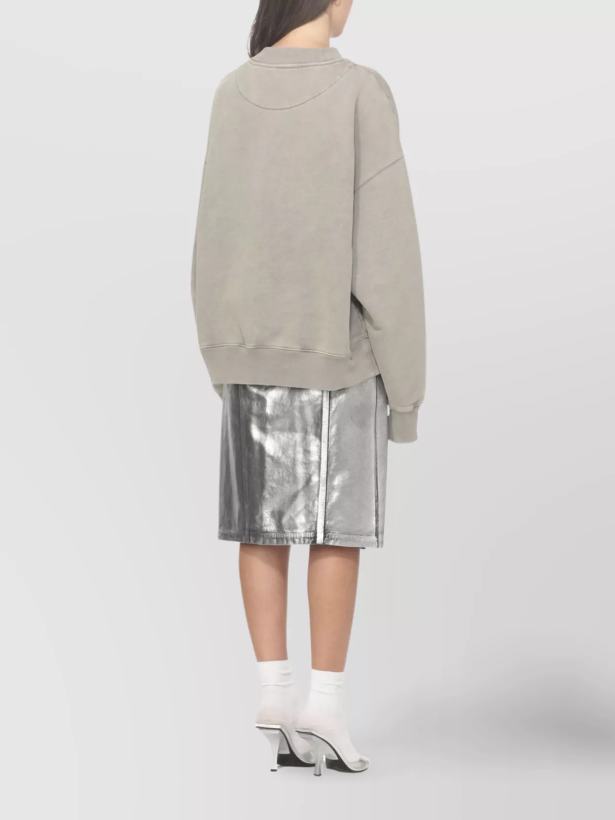The Attico Crewneck Knitwear Ribbed Trims