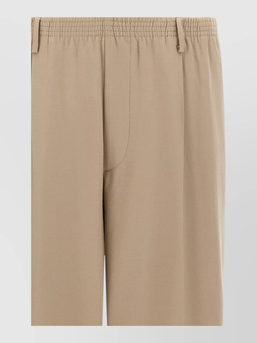 Cellar Door virgin wool wide-leg pleated trousers