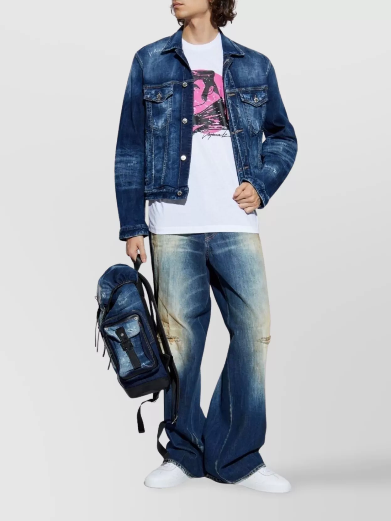 Dsquared2 Relaxed Fit Distressed Trousers Pockets