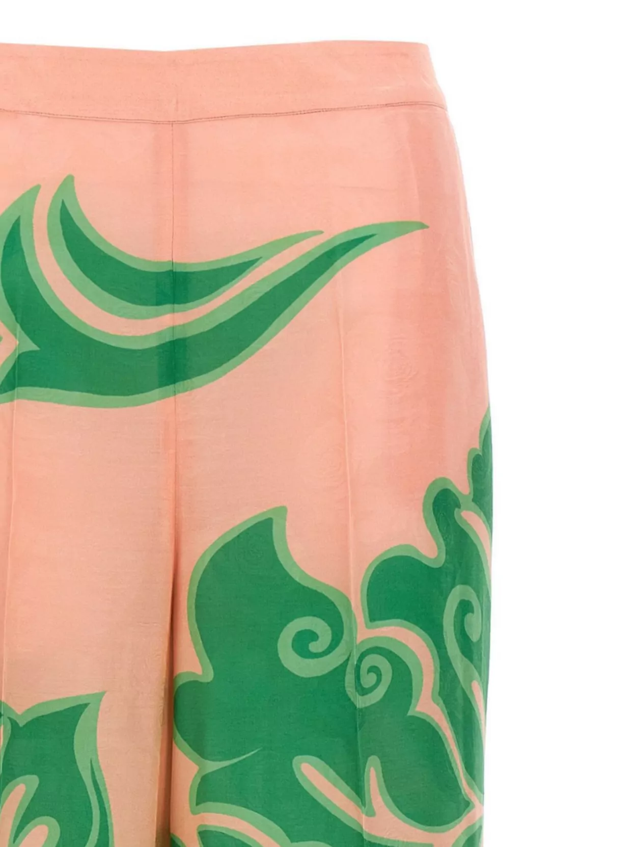 Etro Wide Printed Trousers In Silk Blend