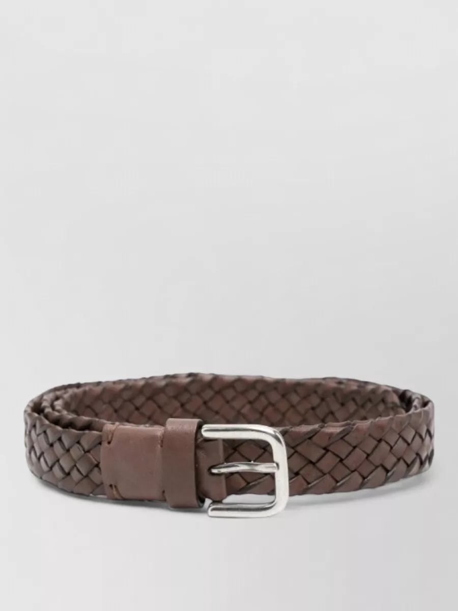 Parosh Leather belt — The slim tan Isabel Marant knot belt softly defines the waist over the wrap skirt, reinforcing the earthy tones and functional feel while keeping the styling relaxed rather than rigid.