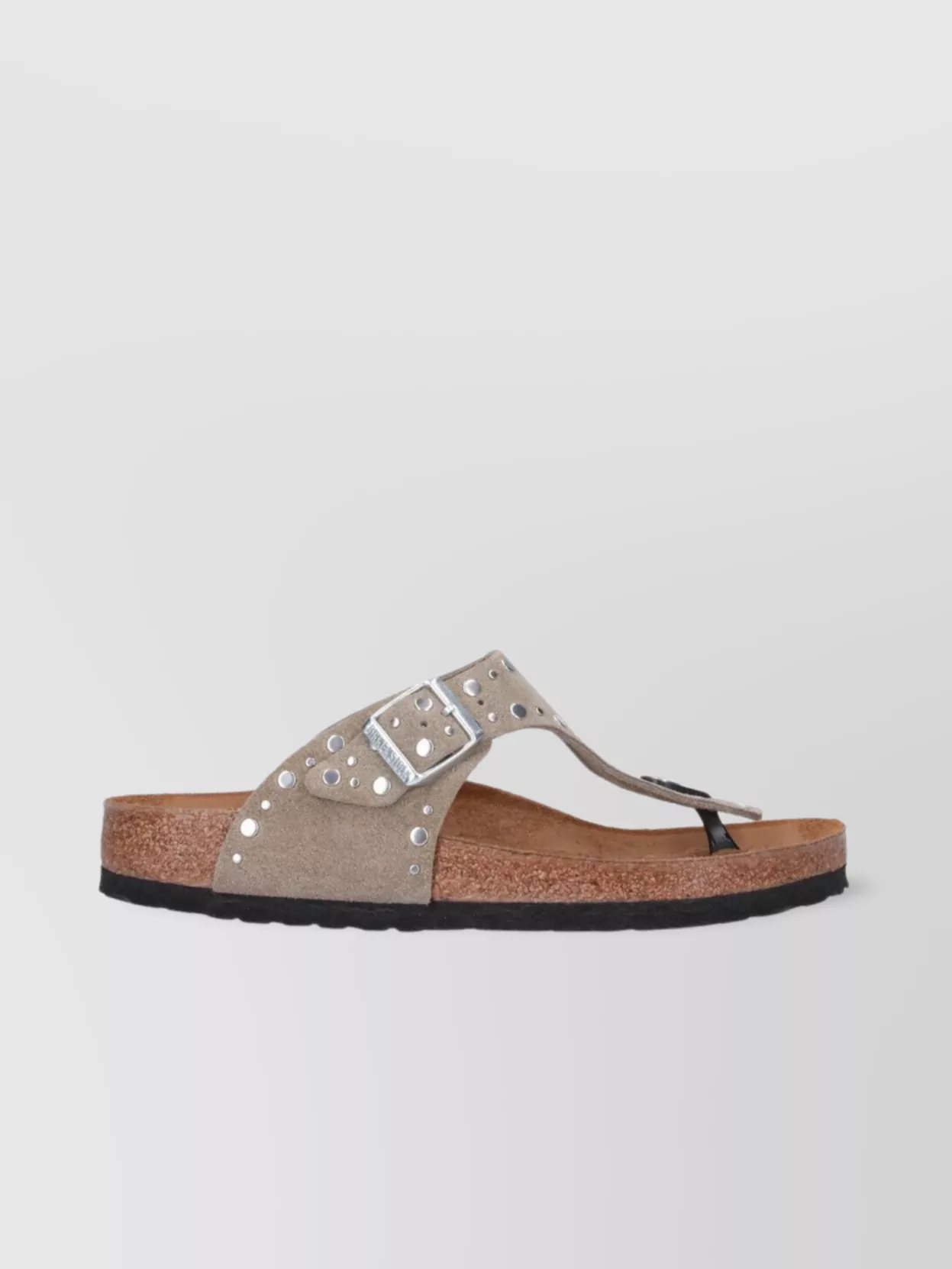 BIRKENSTOCK HEEL SANDALS WITH BUCKLE AND STUDS