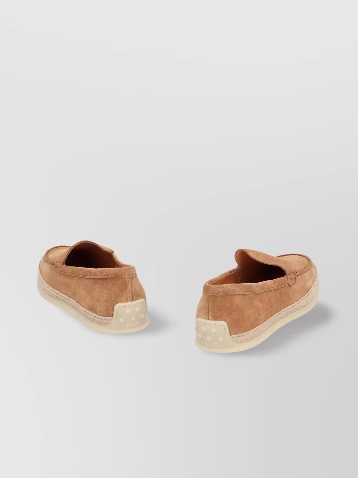 Tod's Slip-on Suede Loafers Braided Detail