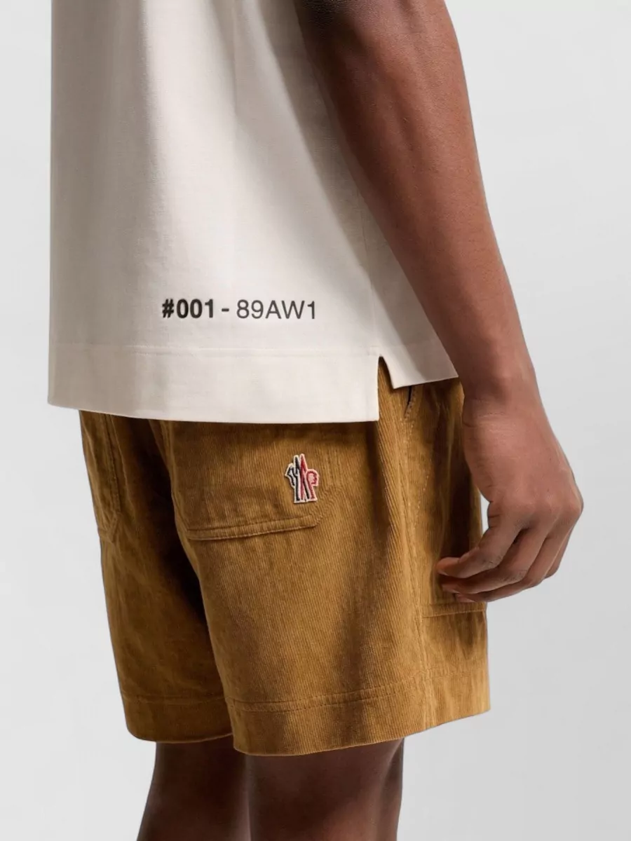 Moncler Ribbed Cotton Logo T-Shirt