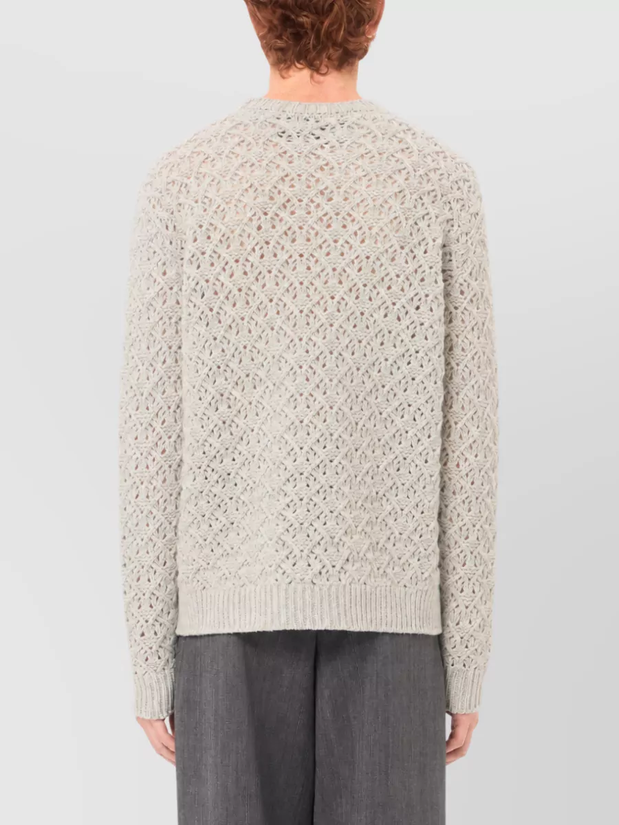 Valentino Wool Cashmere Perforated Jumper