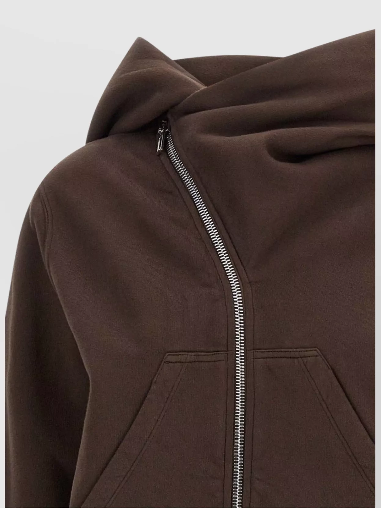 Rick Owens Drkshdw Cropped Hoodie Featuring Kangaroo Pocket