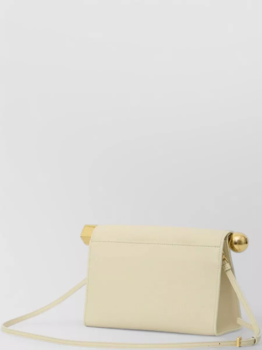 Jacquemus Le Rond Carré Leather Shoulder Bag
