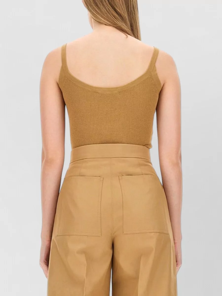 Max Mara Silk Cashmere Slim-Fit Knitted Top