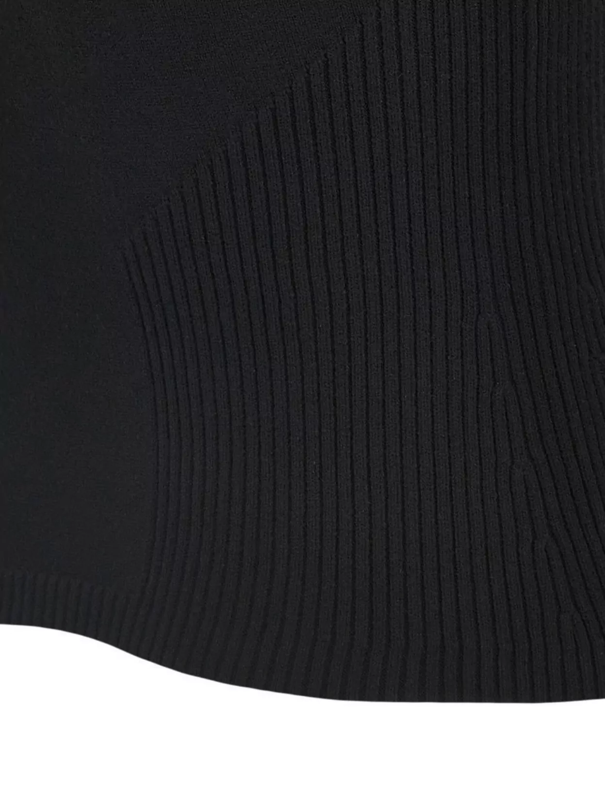 Marine Serre Open Neck Knit Top With Moon Jewelry