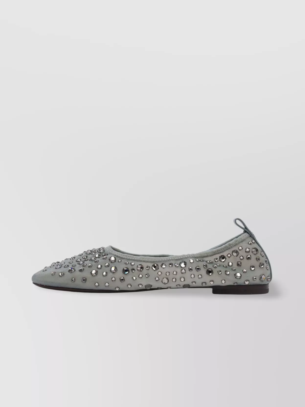 Tory Burch Studs Round Toe Ballerina Shoes Pull Tab