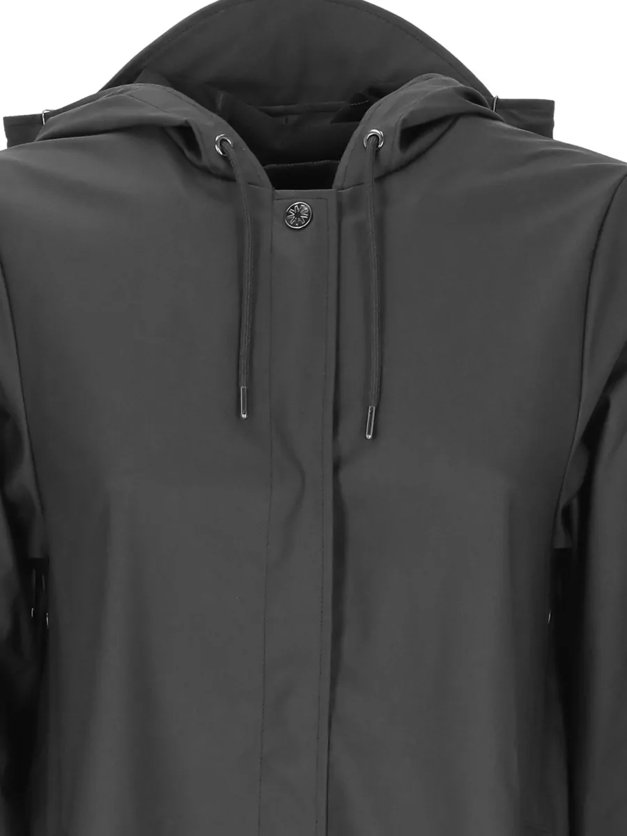 Rains Hooded Long-Sleeve Raincoat