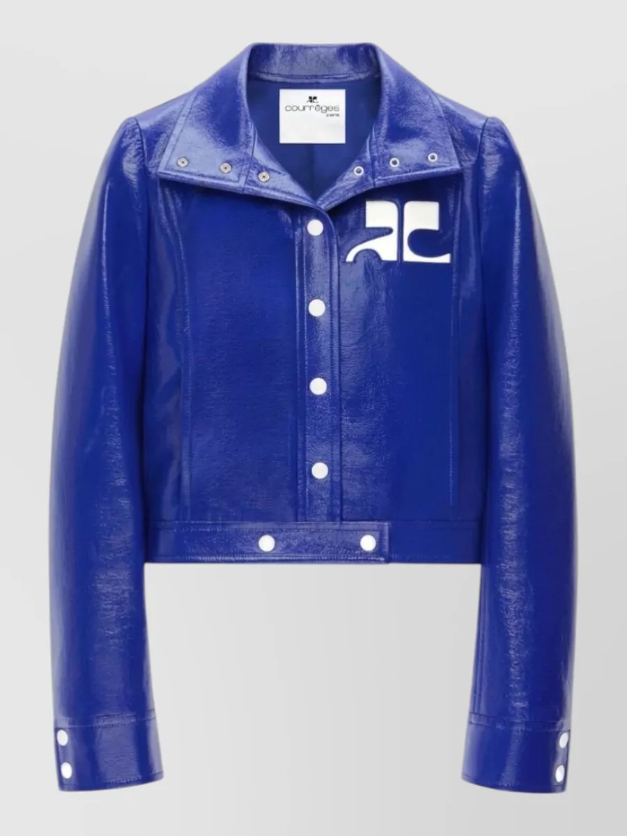 Courrèges Vinyl fitted jacket