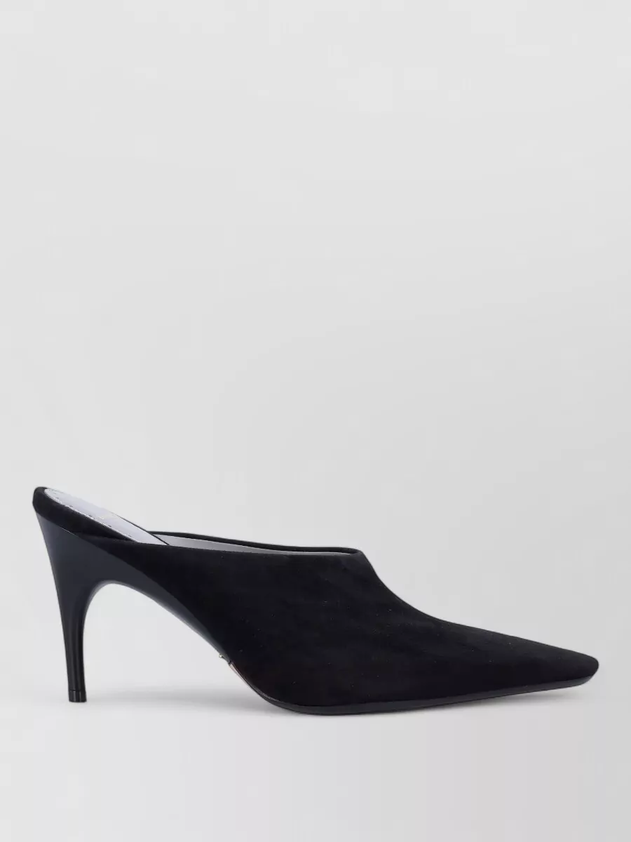 Balenciaga suede pointed-toe stiletto mules