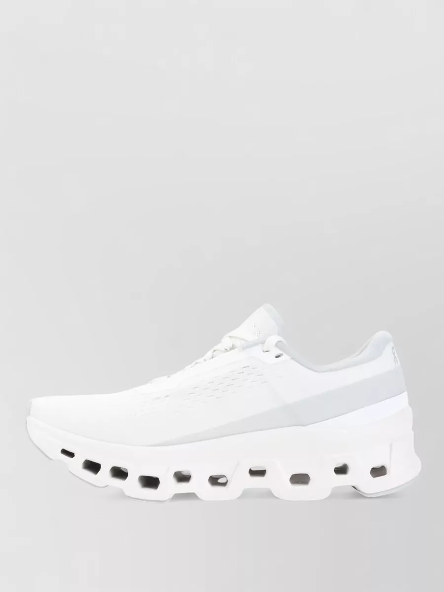 On Cloud Monster Mesh Upper Rubber Outsole Sneakers