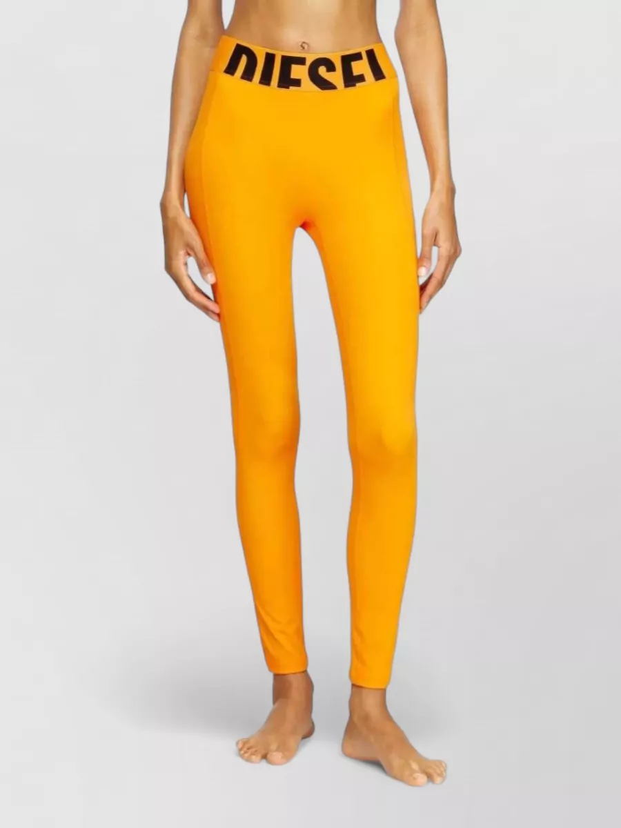 Diesel Logo Microfiber Leggings