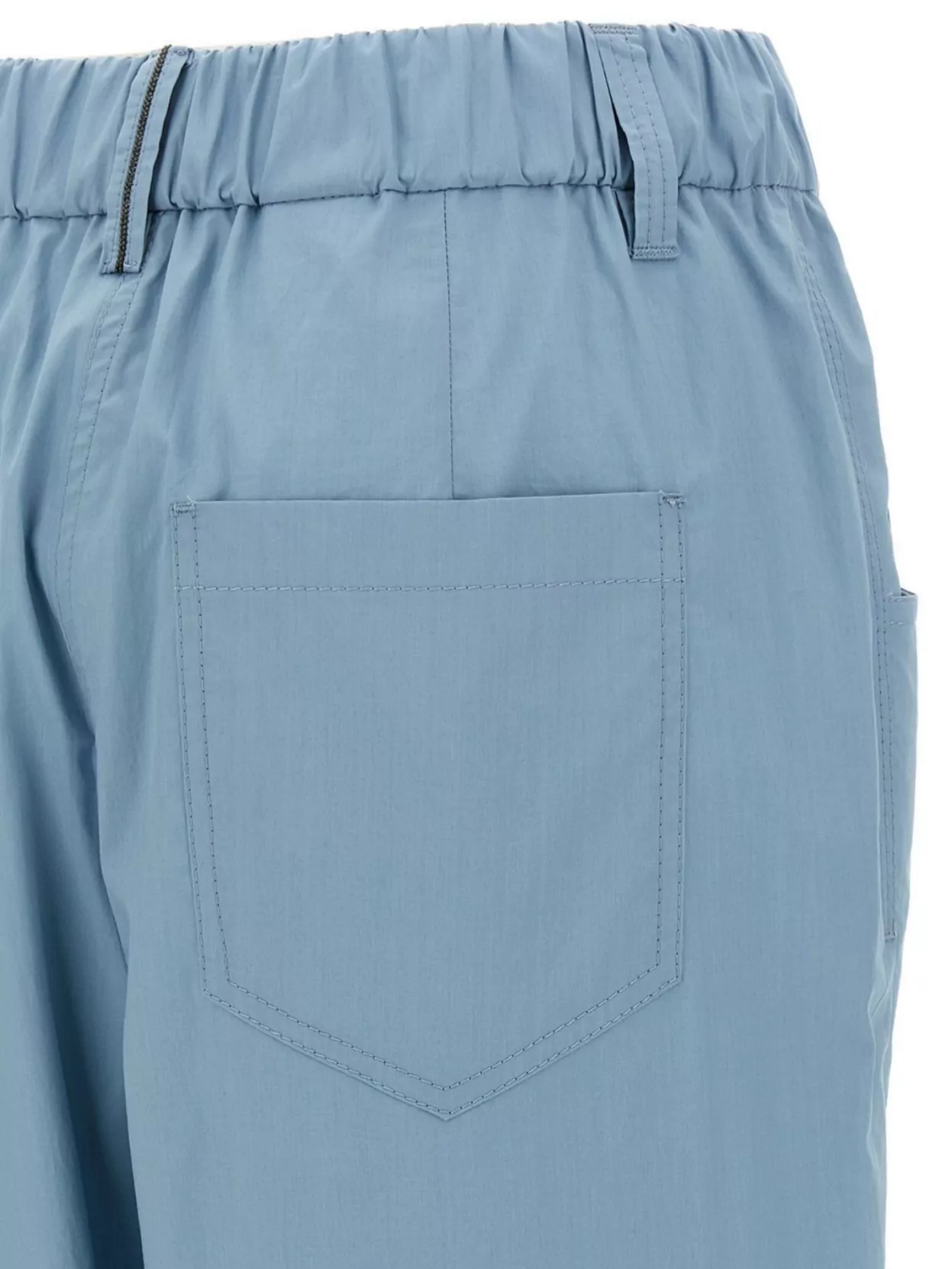 Brunello Cucinelli Pleat Pants With Back Pockets And Elastic Waistband