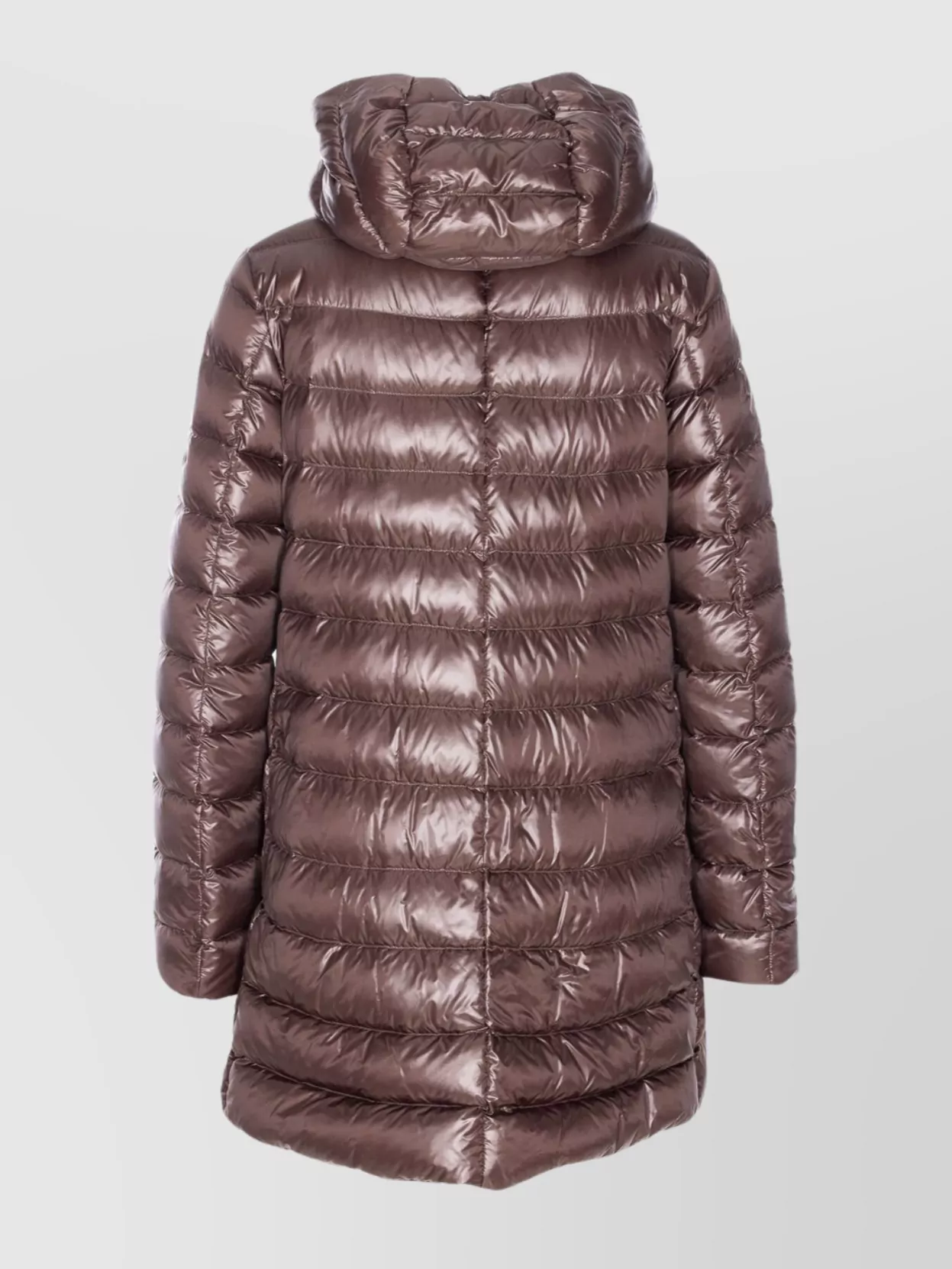 Herno Women A-shape Ultralight Down Jacket In Brown