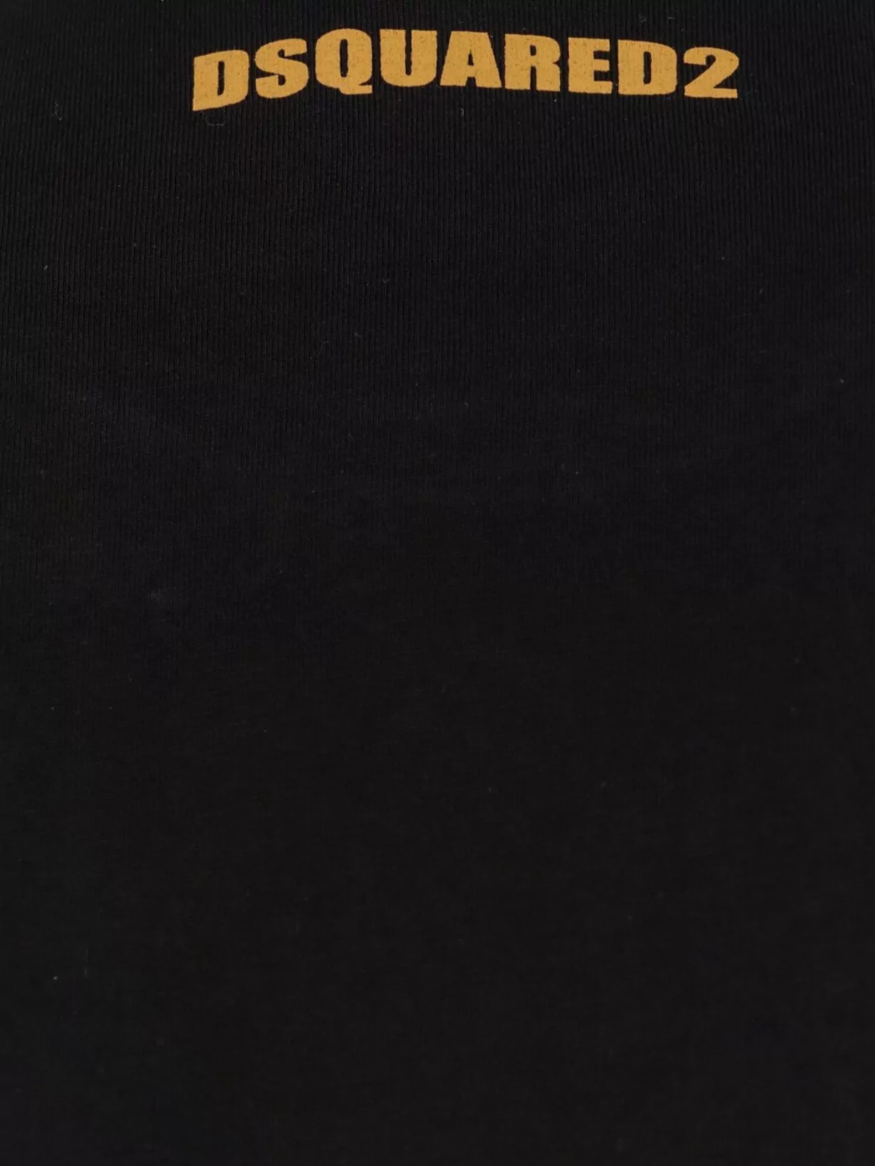 Dsquared2 Black Crewneck T-shirt With Print On The Front And Logo Lettering On The Rear In Cotton Man In Black