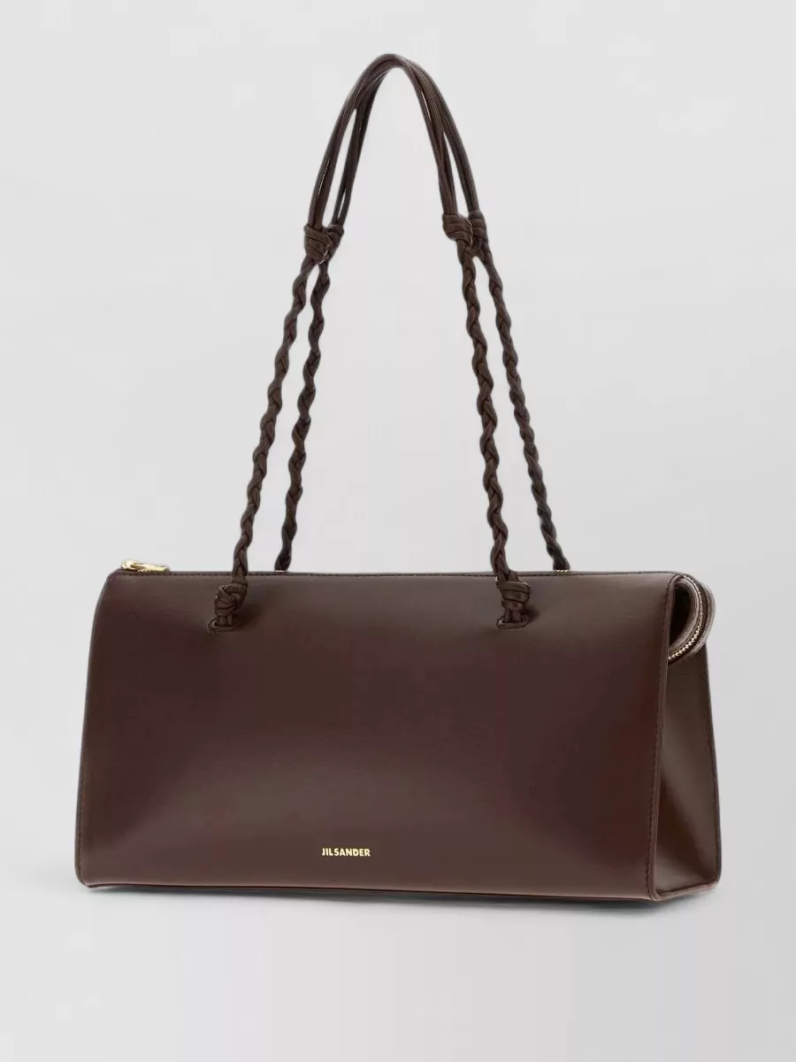 Jil Sander Tangle Leather Shoulder Bag