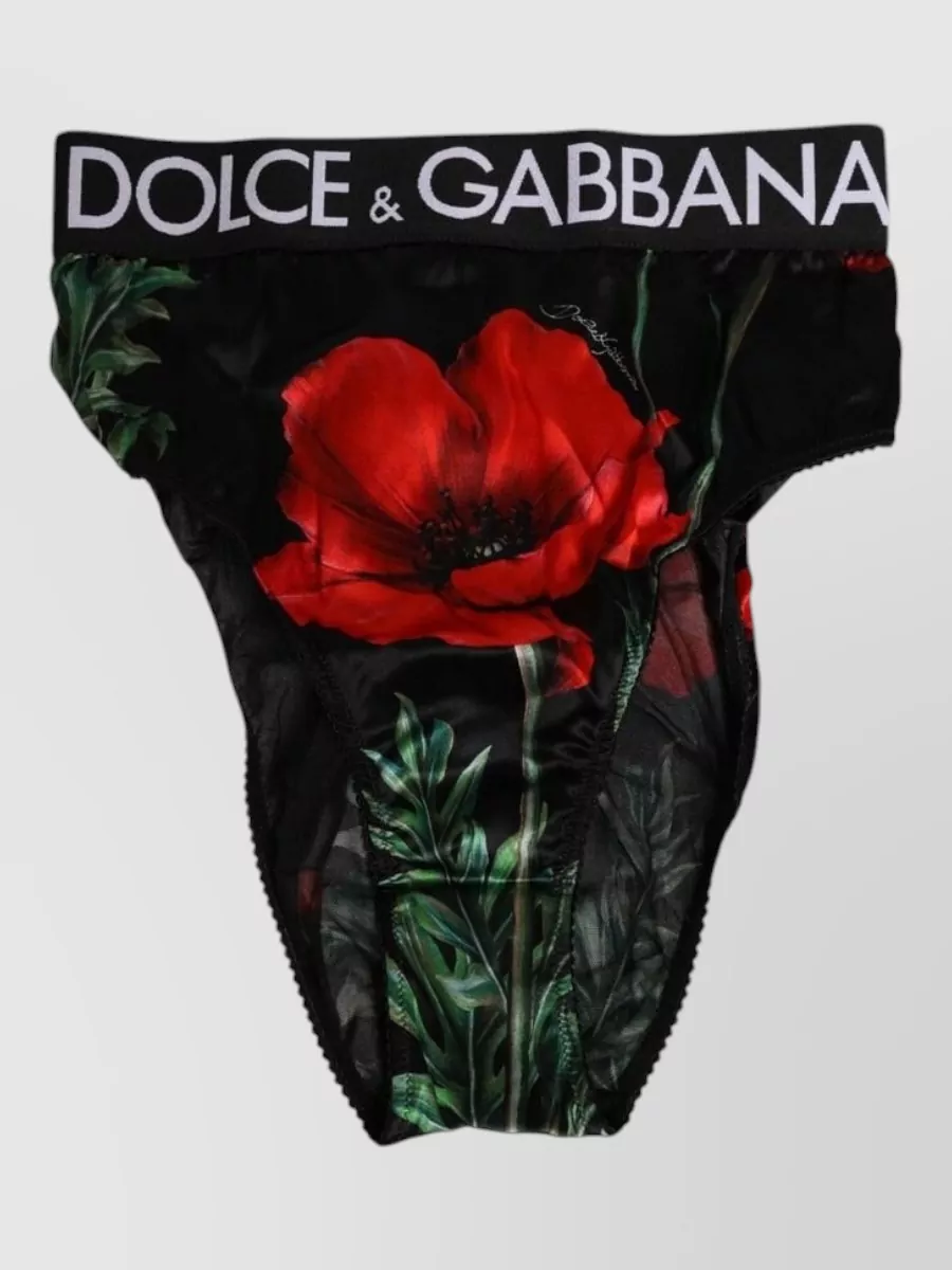 Dolce&Gabbana silk floral print briefs