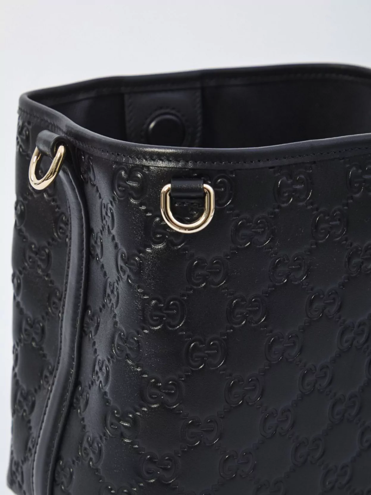 Gucci Small Gg Emblem Bucket Bag
