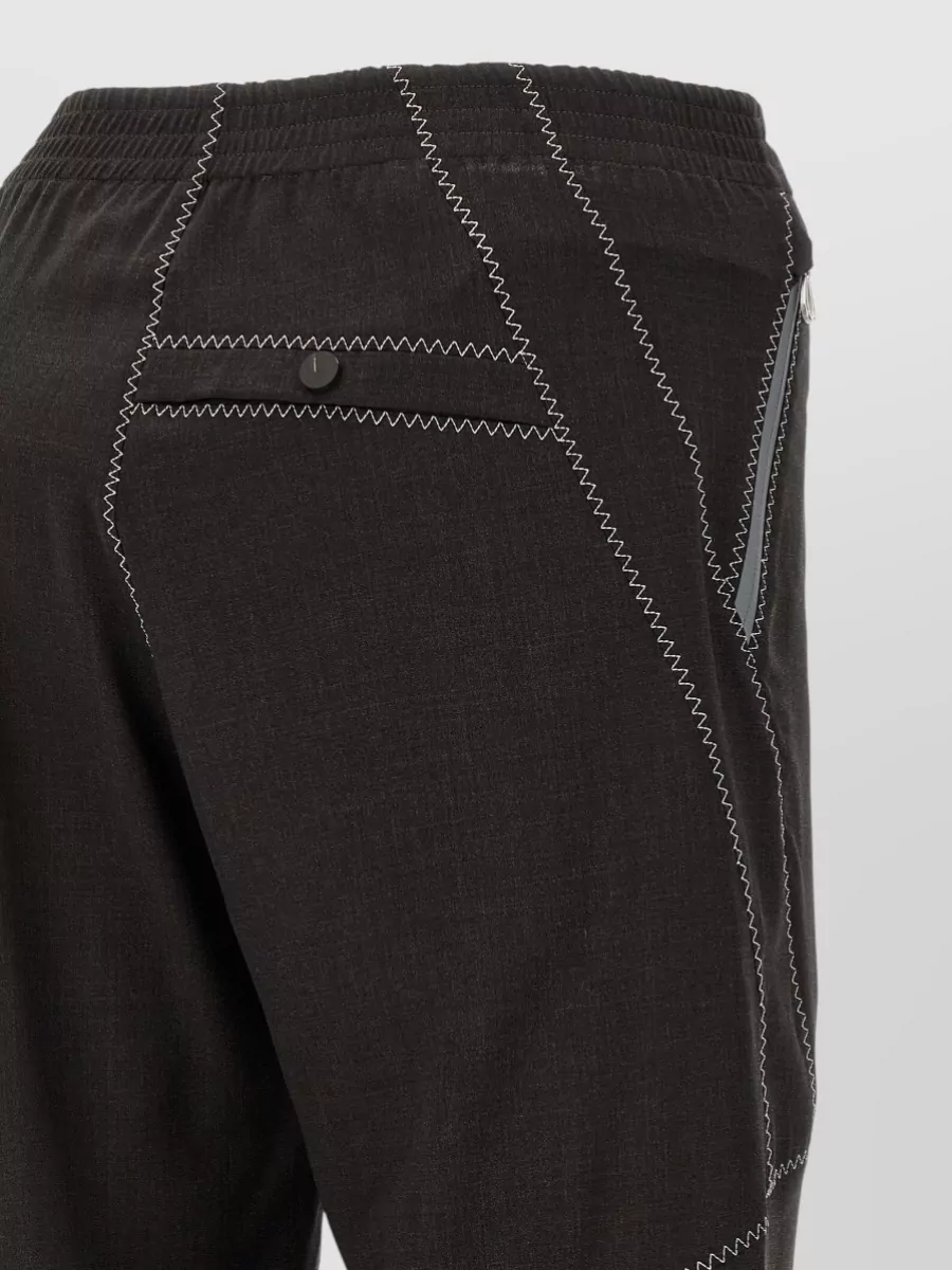 Kiko Kostadinov virgin wool asymmetric straight-leg trousers