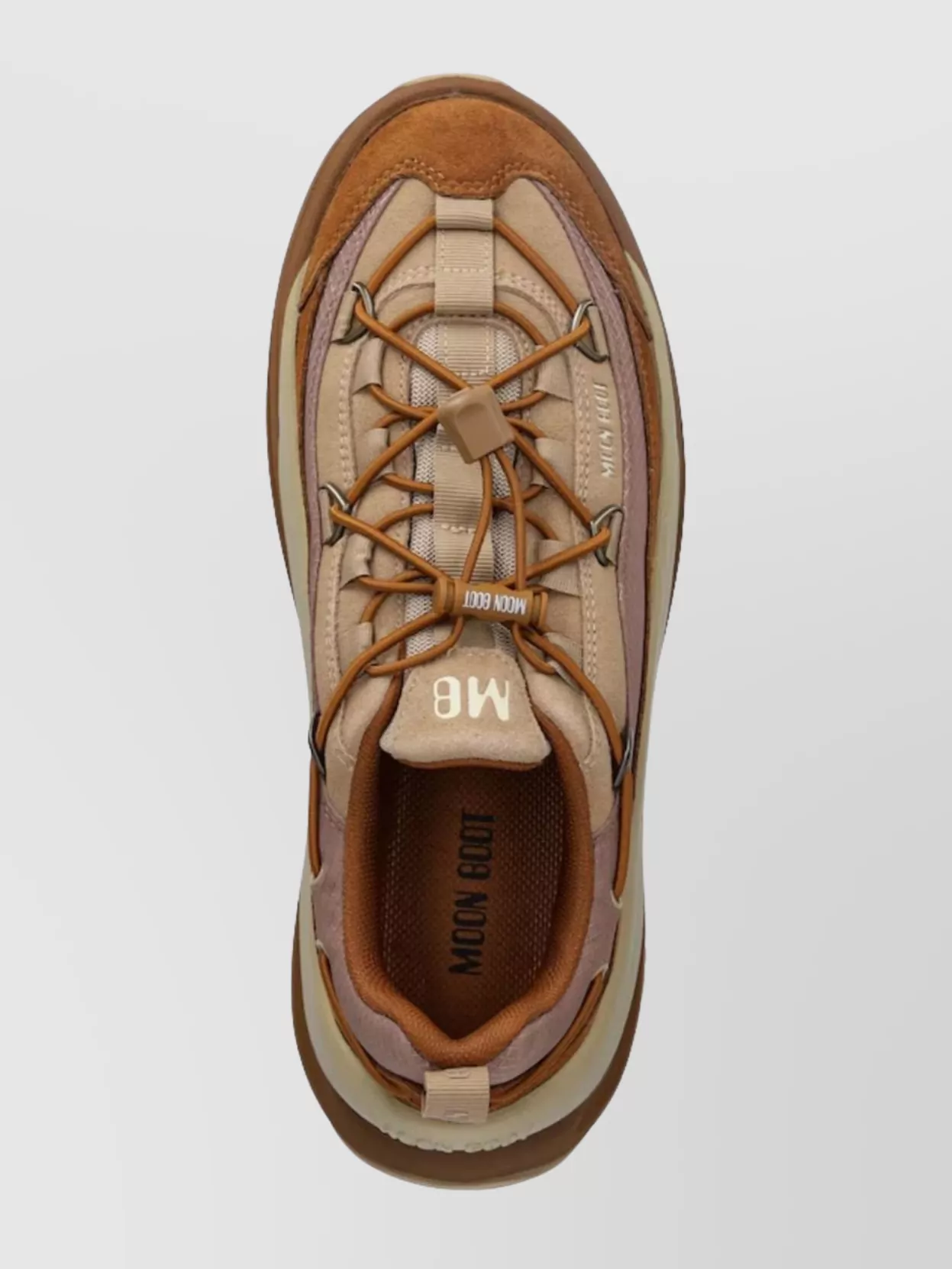 Moon Boot Logo Sneakers With Chunky Sole And Mesh