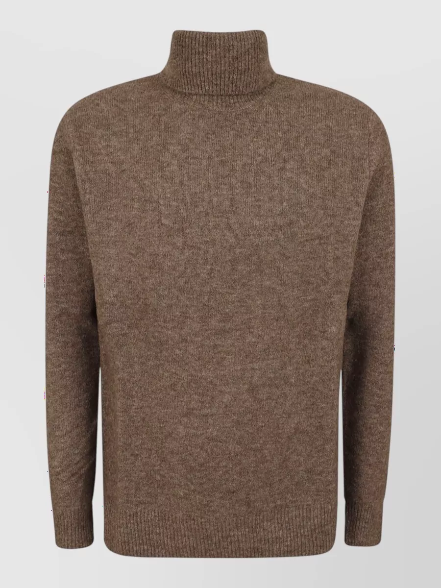 Ballantyne ribbed turtleneck wool jumper