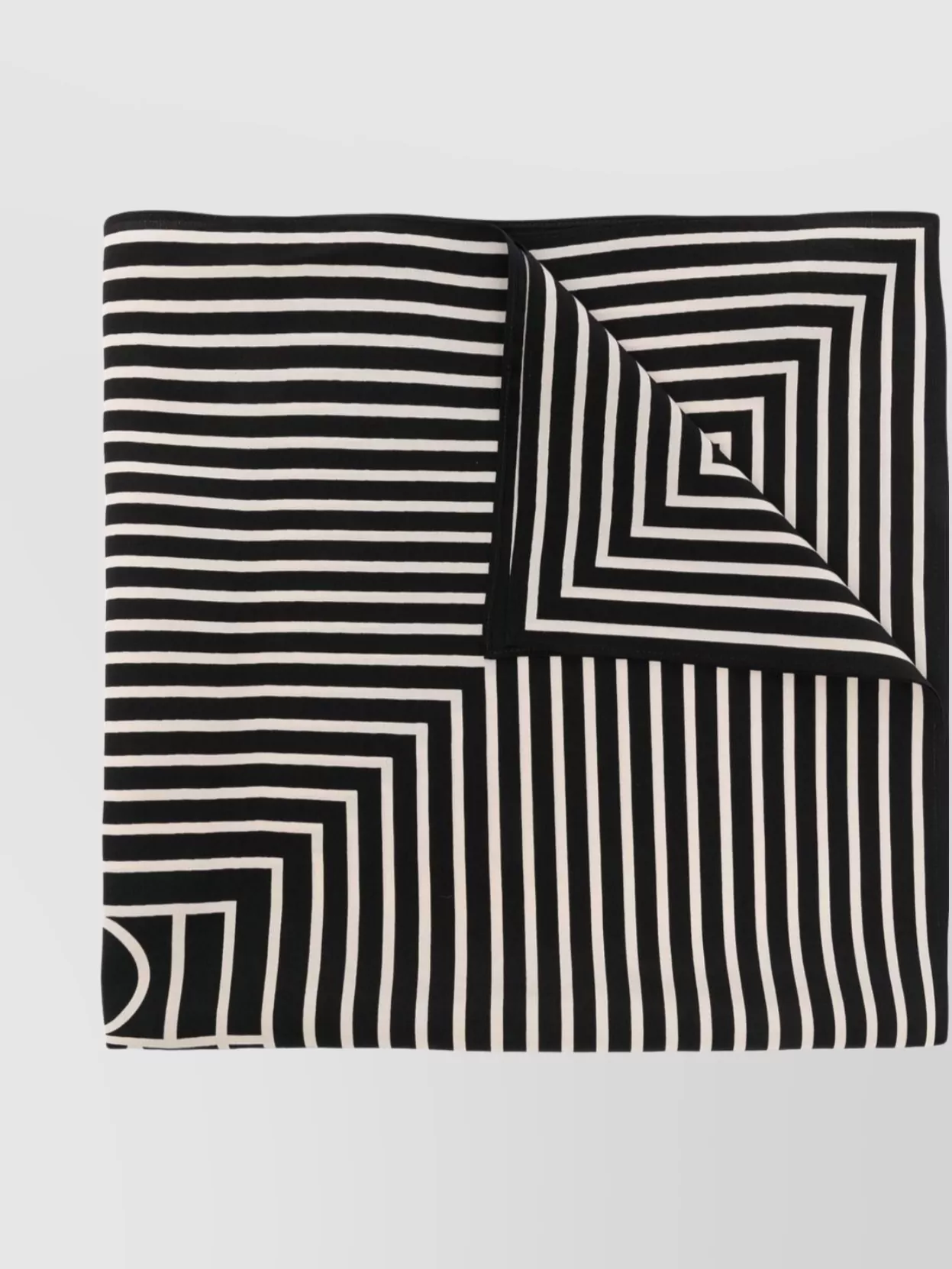 Totême Monogram Print Silk Scarf