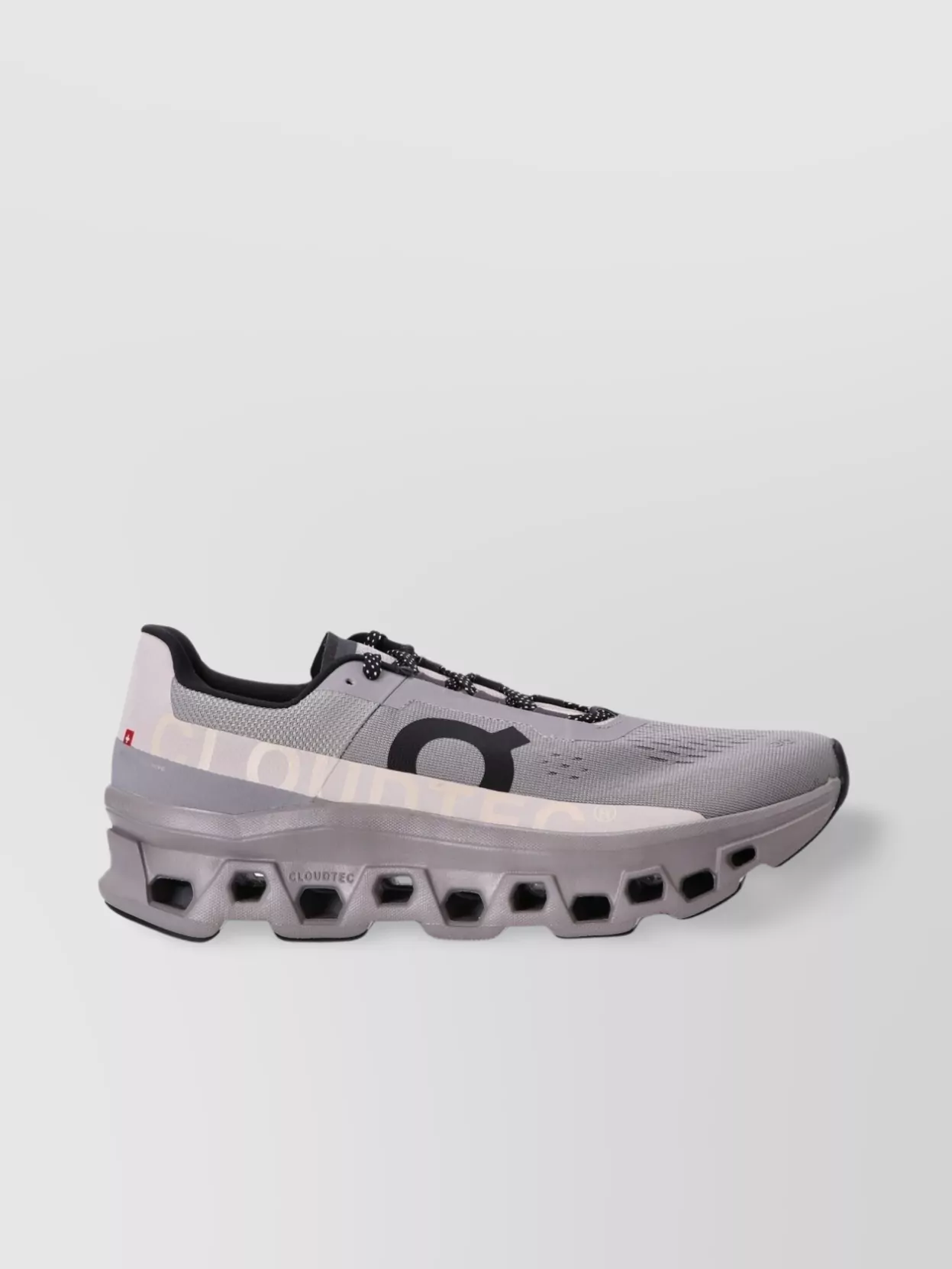On Running Chunky Sole Mesh Panel Round Toe Sneakers