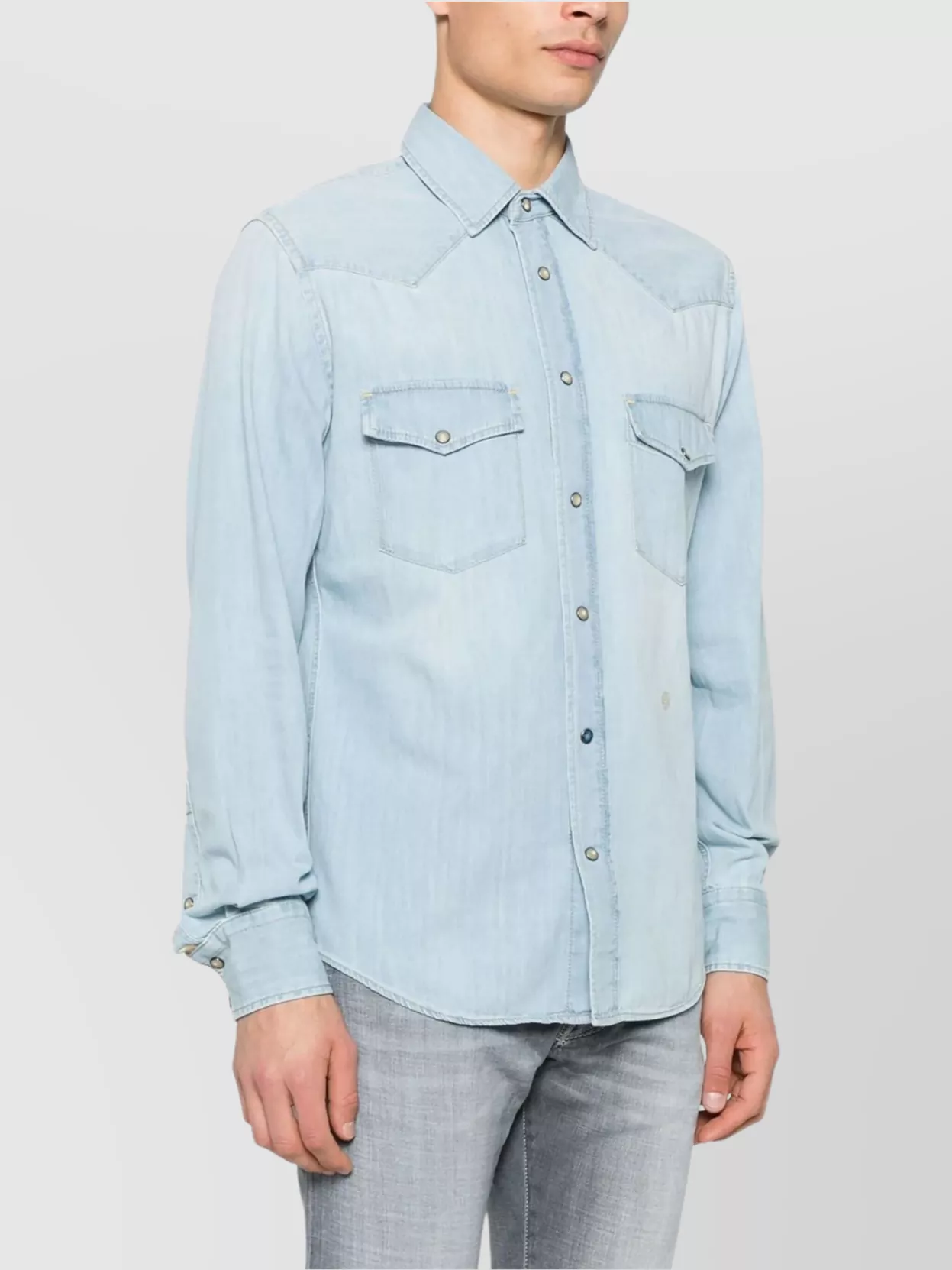 Jacob Cohen Button-Down Collar Long Sleeve Shirt With Pockets
