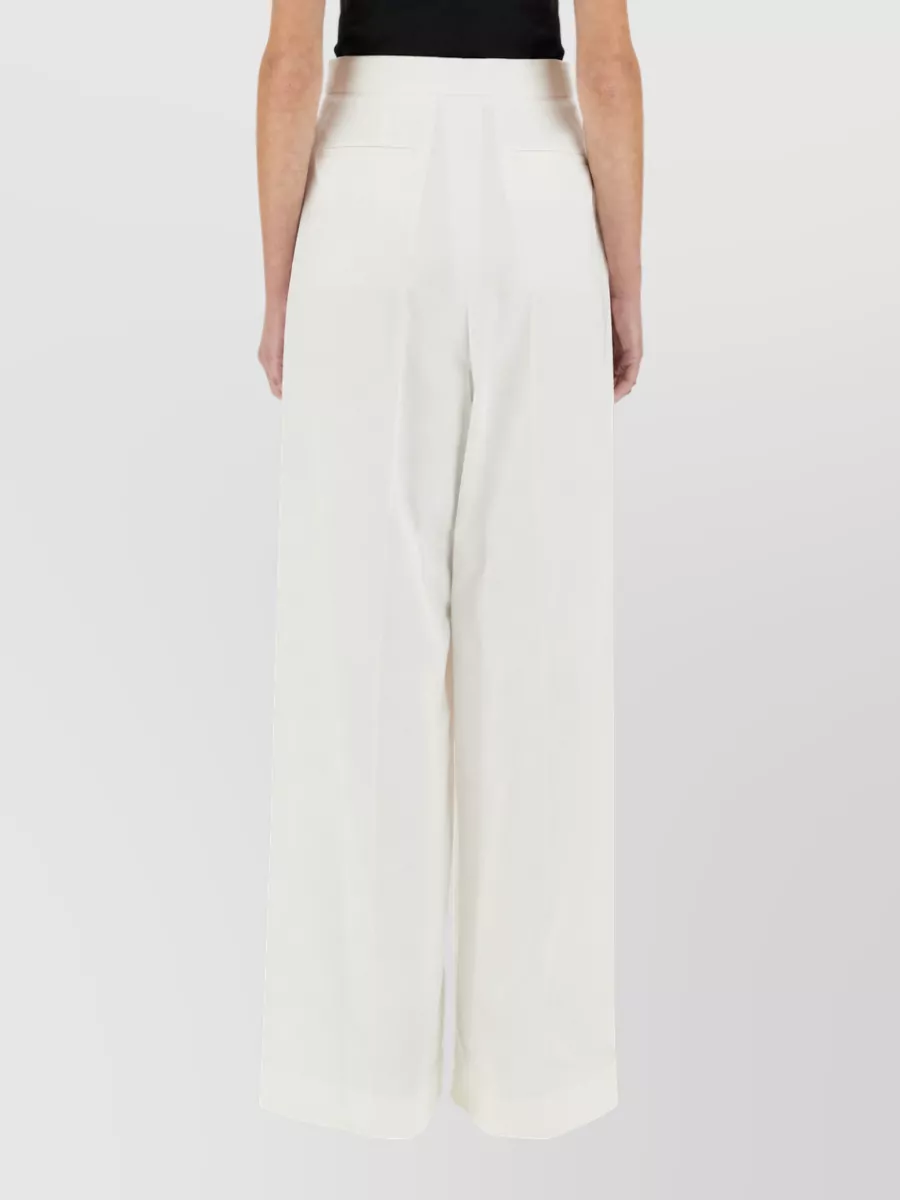 Givenchy Cotton Pleated Wide-Leg Trousers