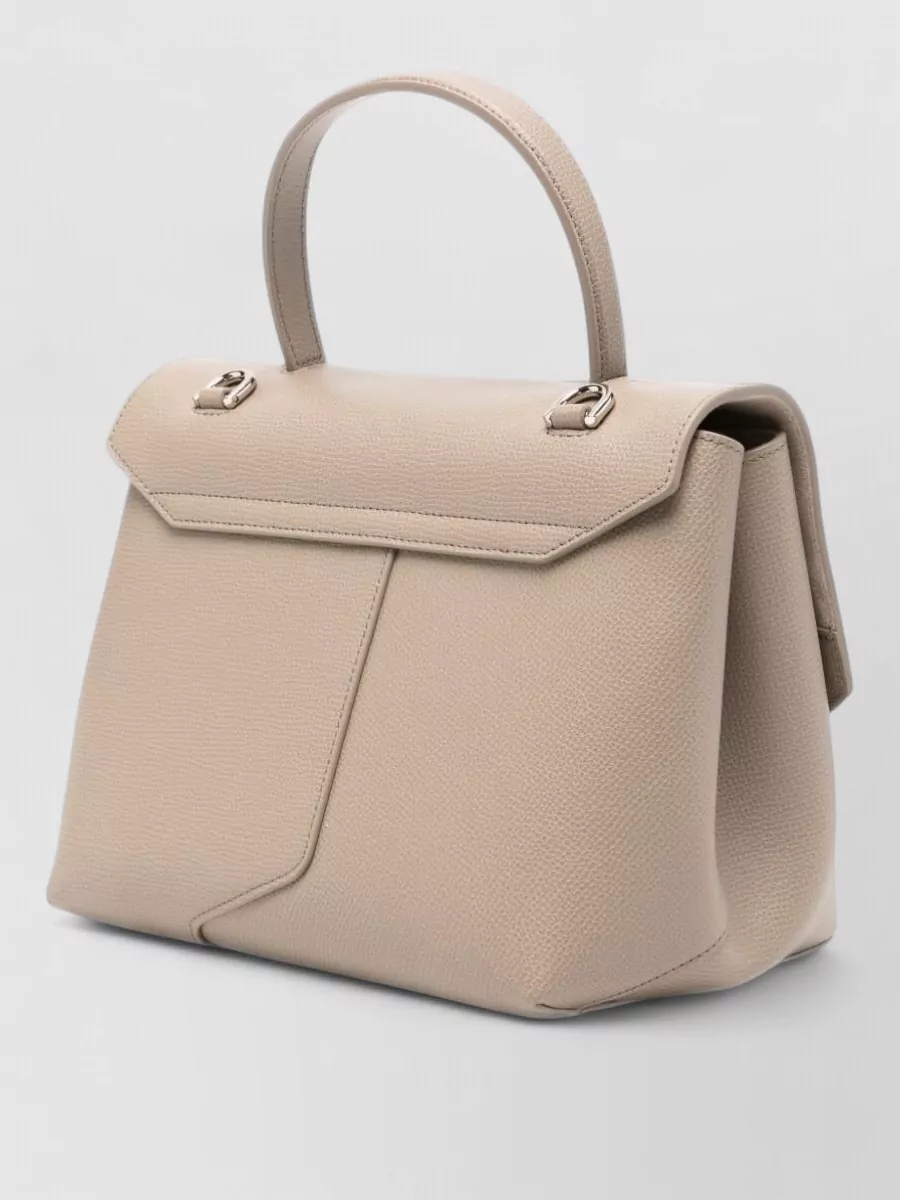 Emporio Armani Grained Leather Shoulder Bag