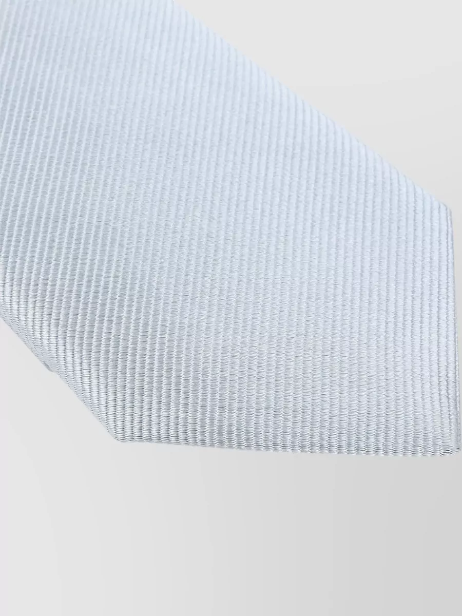 Giorgio Armani Slim Silk Tie Striped Pattern Textured