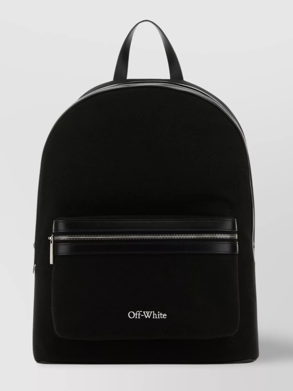 Shop Off-white Adjustable Straps Core Backpack Leather Trim In Black