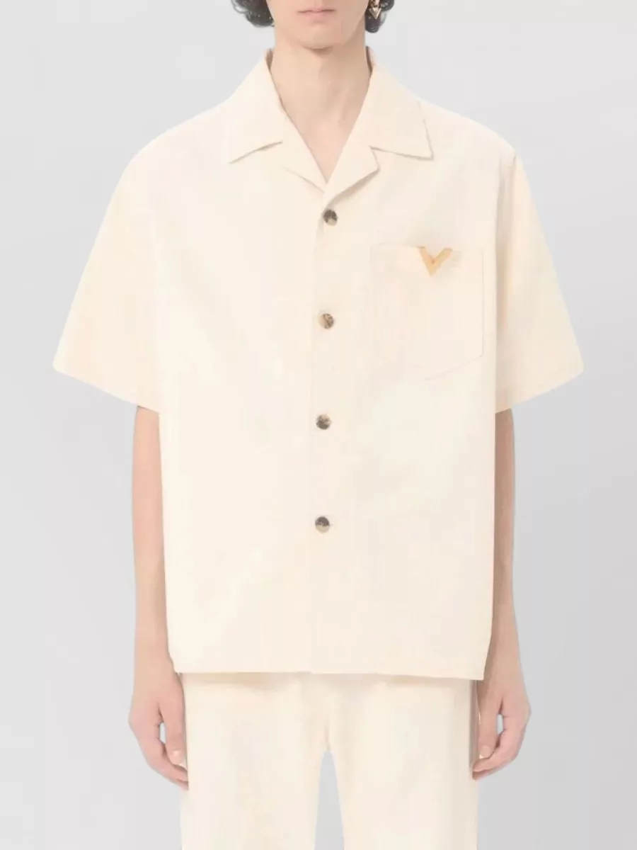 Valentino Denim Bowling Shirt
