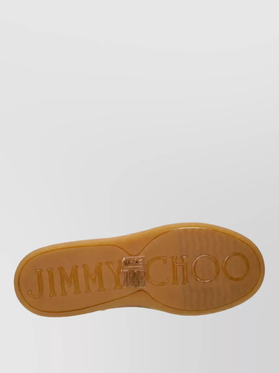 Jimmy Choo Suede Leather Lace-Up Sneakers