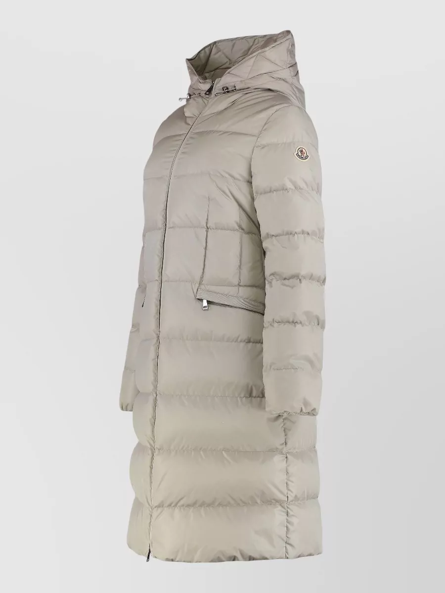 Moncler Long Hooded Puffer Jacket With Adjustable Hood