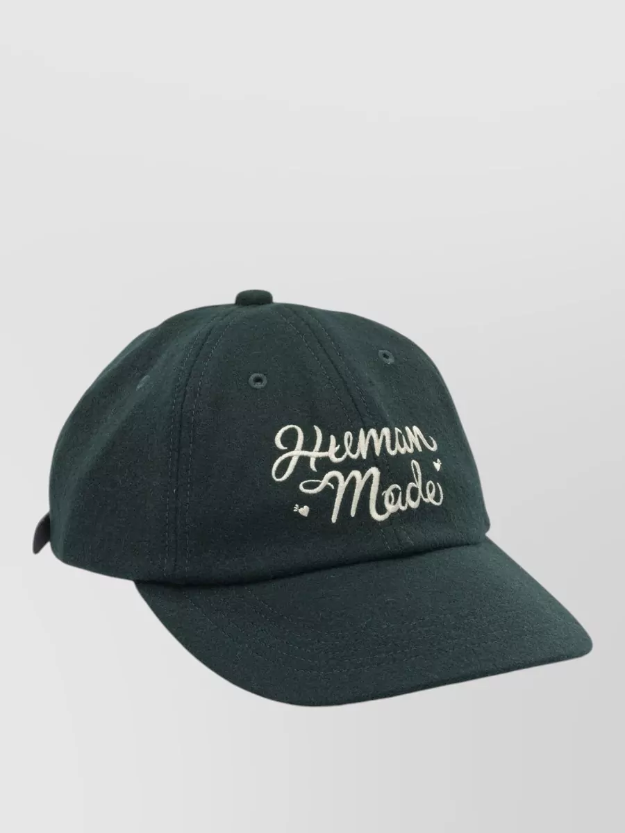 Human Made Wool Baseball Cap Curved Brim Eyelets