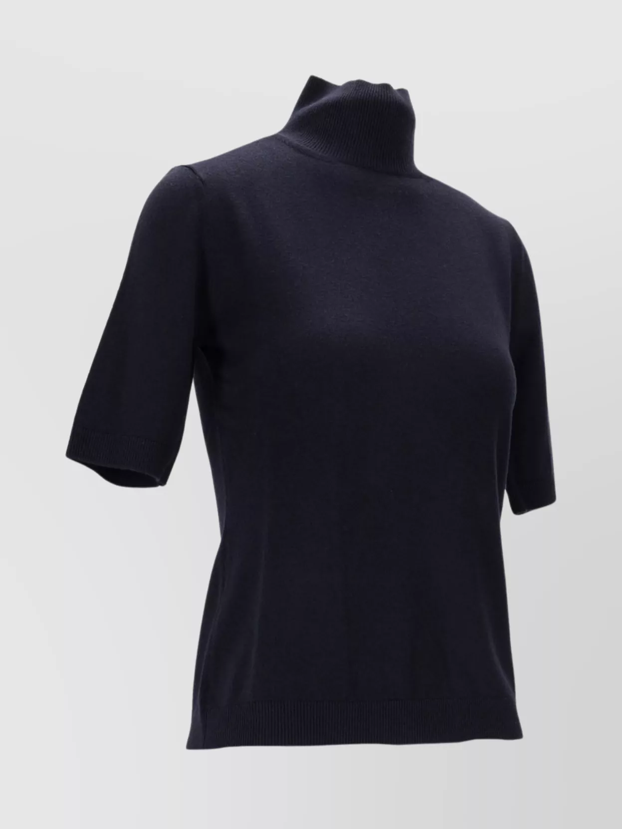 S Max Mara Short Sleeve Ribbed Top
