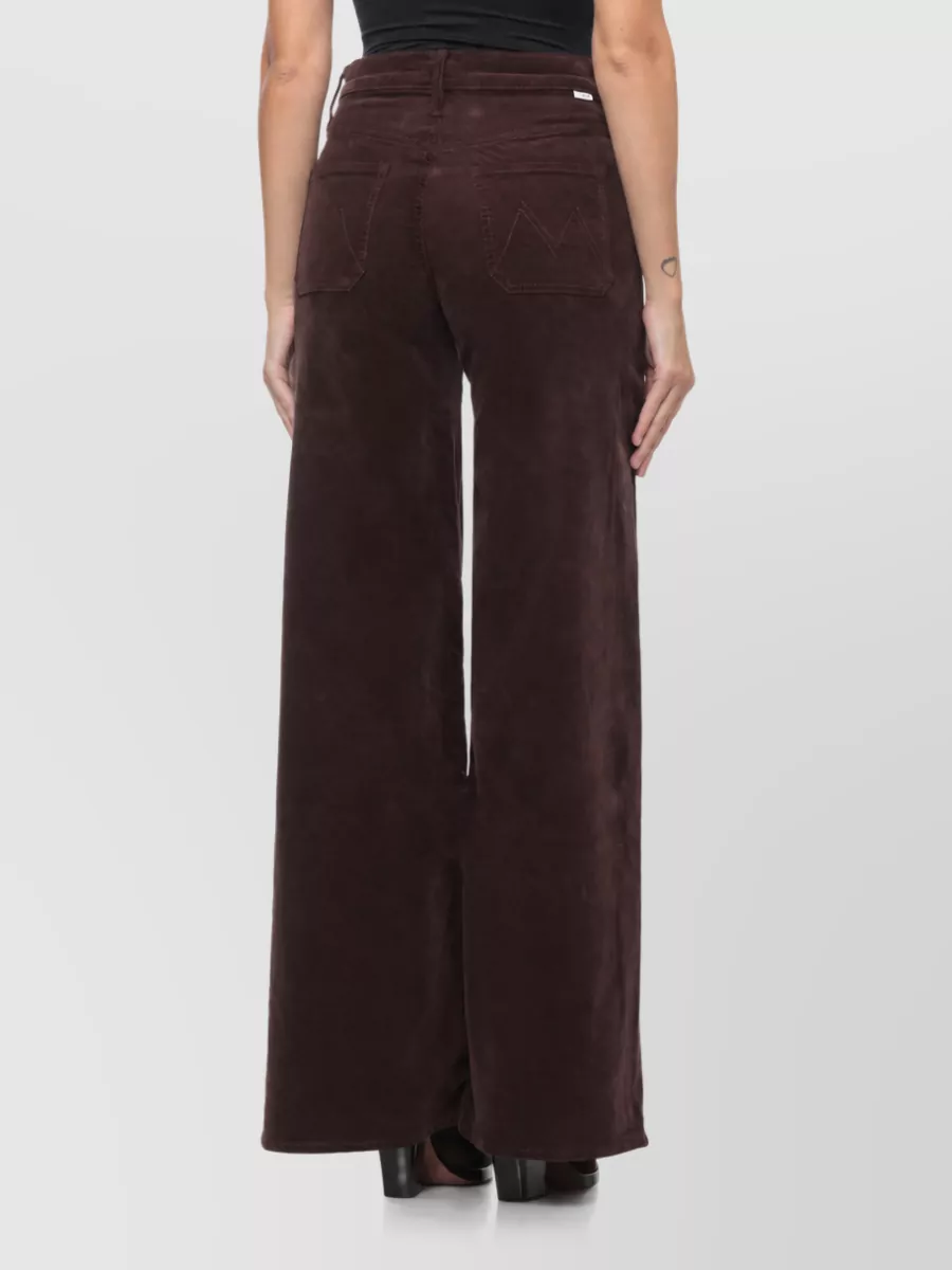 Mother Corduroy Straight-Leg Trousers