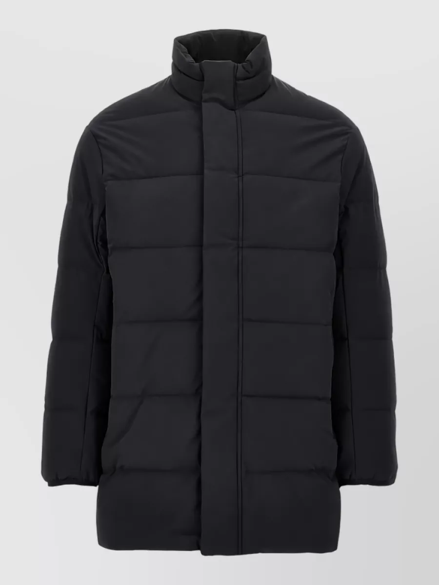 Emporio Armani quilted high-neck midi down padded coat