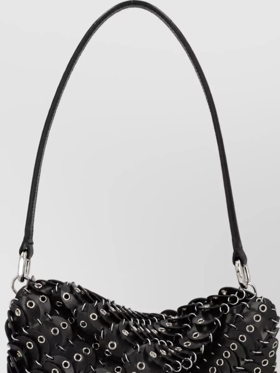 Paco Rabanne 1969 chain mail leather shoulder bag