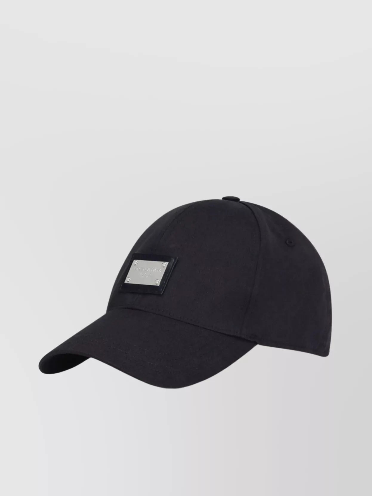 Shop Dolce & Gabbana Essentials Branded Tag Baseball Cap In Black