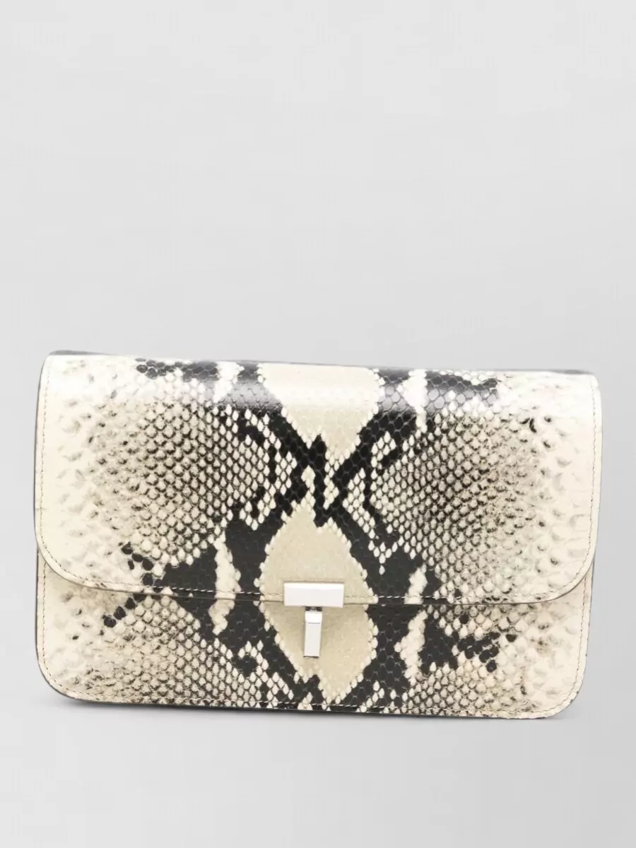 Totême python embossed leather crossbody bag