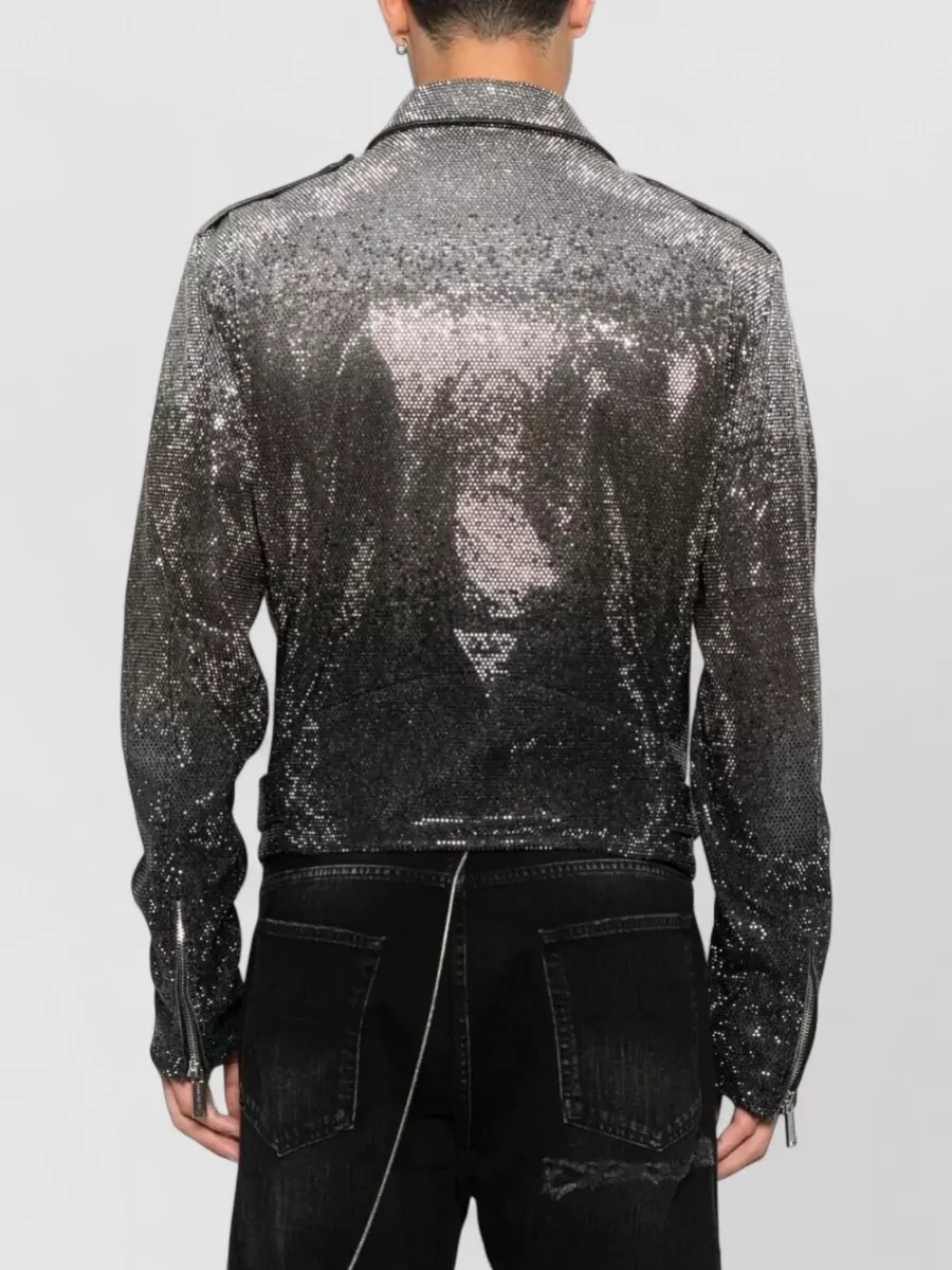 Dsquared2 Shadow Mini Jacket Belt Sequin Lapels