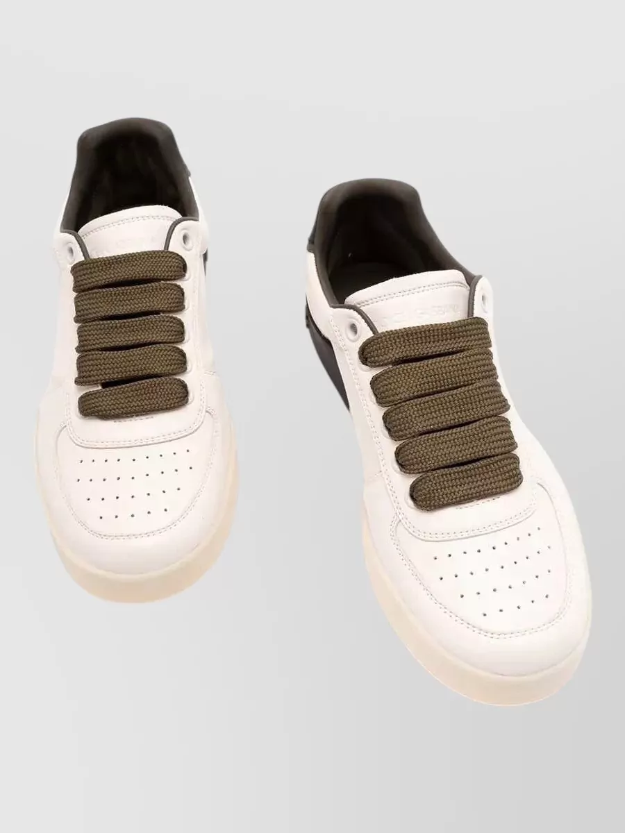 Dolce&Gabbana Leather Low-Top Sneakers